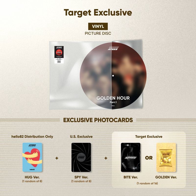 slide 2 of 3, hello82 ATEEZ - GOLDEN HOUR : Part.1 (Target Exclusive, Vinyl), 1 ct
