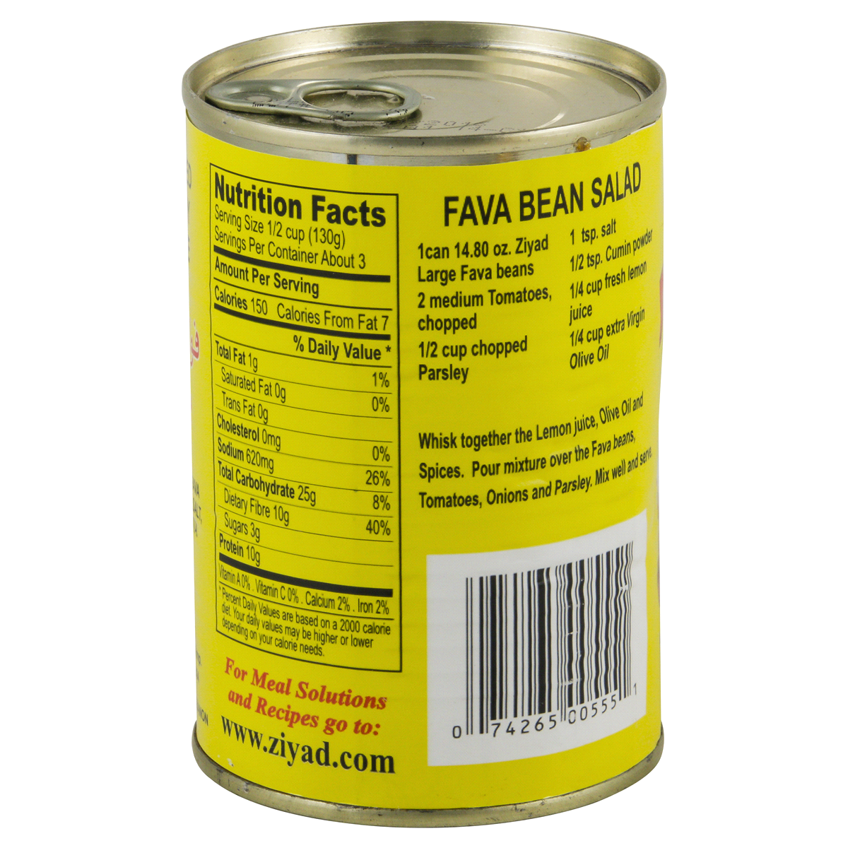 slide 4 of 4, Ziyad Large Fava Beans, 15 oz