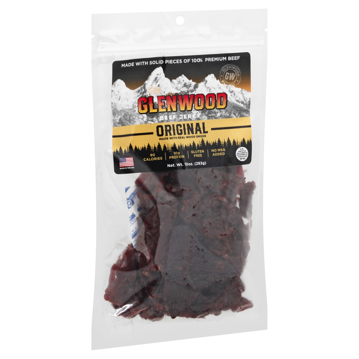 slide 2 of 9, Glenwood Original Beef Jerky, 1 ct