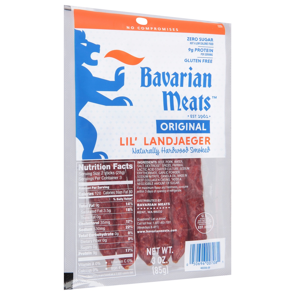 slide 7 of 9, Bavarian Meats Original Lil' Landjaeger - 3 oz, 3 oz