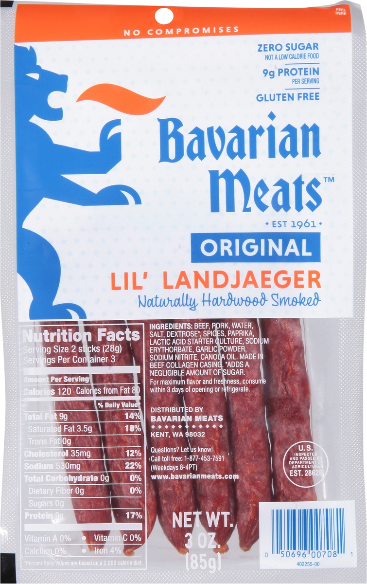 slide 8 of 9, Bavarian Meats Original Lil' Landjaeger - 3 oz, 3 oz