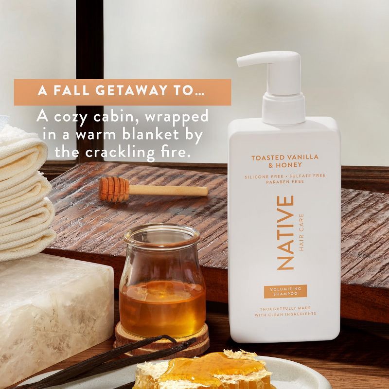 slide 6 of 9, Native Fall Limited Edition Volumizing Toasted Vanilla & Honey Shampoo 16.5 - fl oz, 1 ct