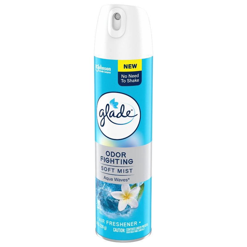 slide 12 of 13, Glade Odor Fighting Air Freshener Room Spray - Aqua Waves - 8oz, 8 oz