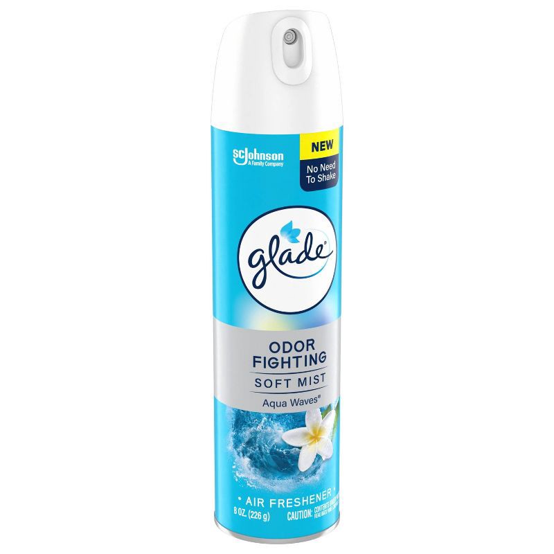 slide 13 of 13, Glade Odor Fighting Air Freshener Room Spray - Aqua Waves - 8oz, 8 oz