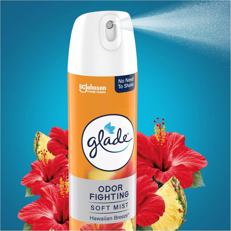 slide 2 of 13, Glade Odor Fighting Air Freshener Room Spray - Hawaiian Breeze - 8oz, 8 oz