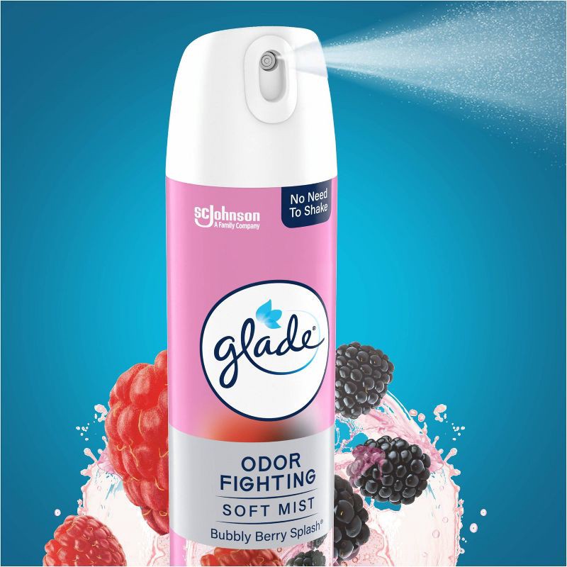 slide 2 of 13, Glade Odor Fighting Air Freshener Room Spray - Bubbly Berry Splash - 8oz, 8 oz