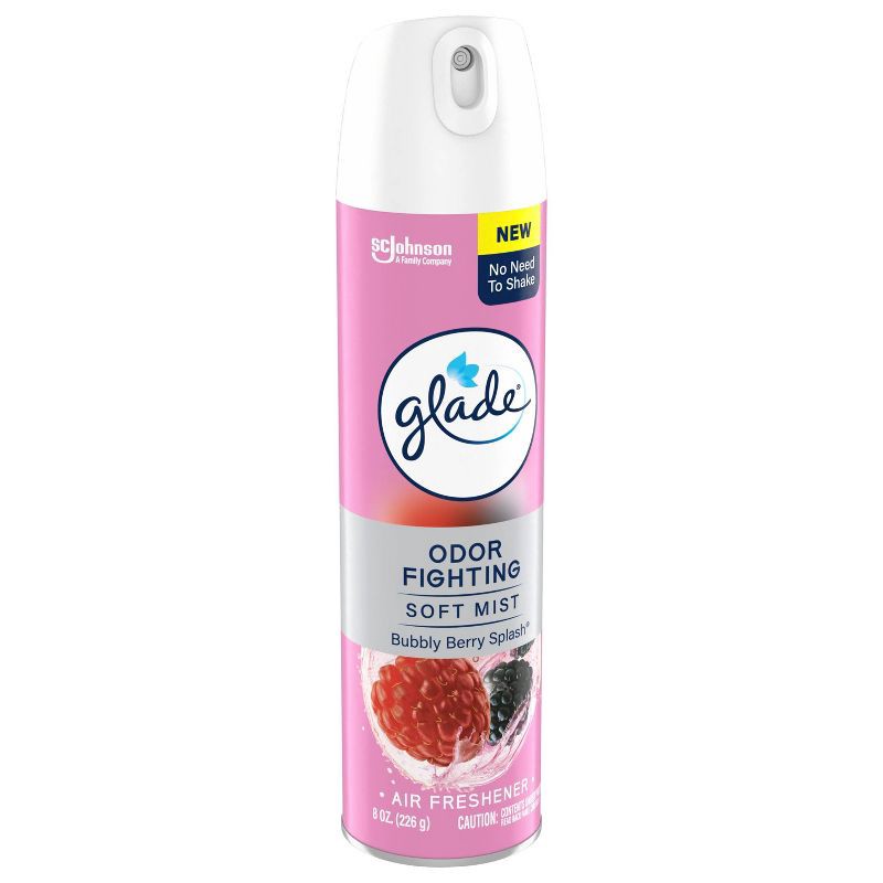 slide 13 of 13, Glade Odor Fighting Air Freshener Room Spray - Bubbly Berry Splash - 8oz, 8 oz