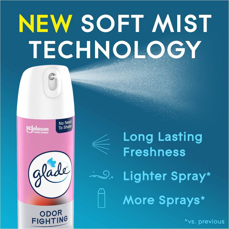 slide 5 of 13, Glade Odor Fighting Air Freshener Room Spray - Bubbly Berry Splash - 8oz, 8 oz