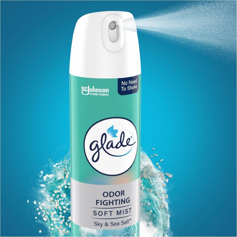 slide 10 of 12, Glade Odor Fighting Air Freshener Room Spray - Sky & Sea Salt - 8oz, 8 oz