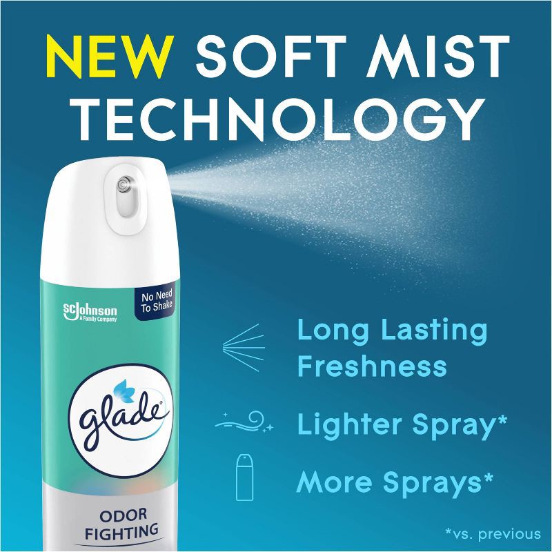 slide 2 of 12, Glade Odor Fighting Air Freshener Room Spray - Sky & Sea Salt - 8oz, 8 oz