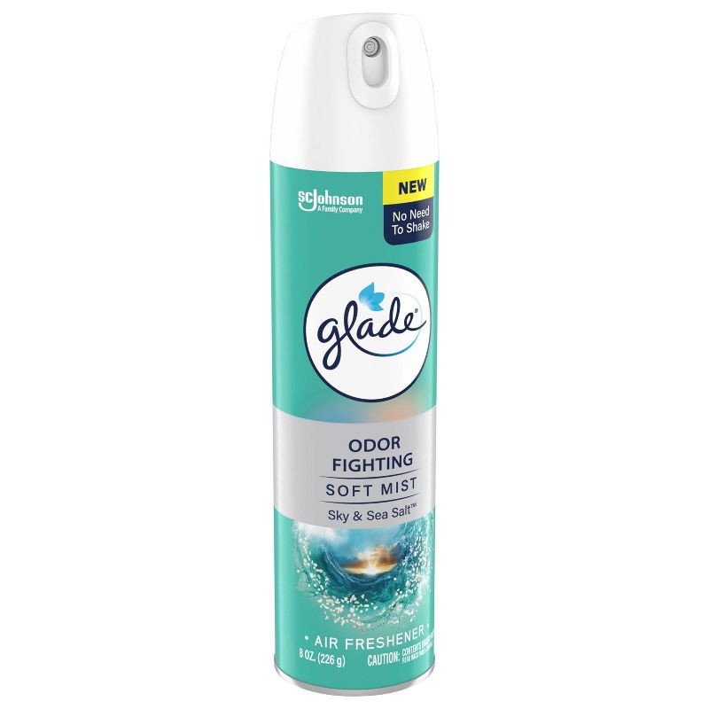 slide 6 of 12, Glade Odor Fighting Air Freshener Room Spray - Sky & Sea Salt - 8oz, 8 oz