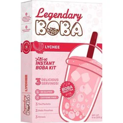 Legendary Boba Instant Boba Fruit Tea Kit Lychee Fruit - 8oz