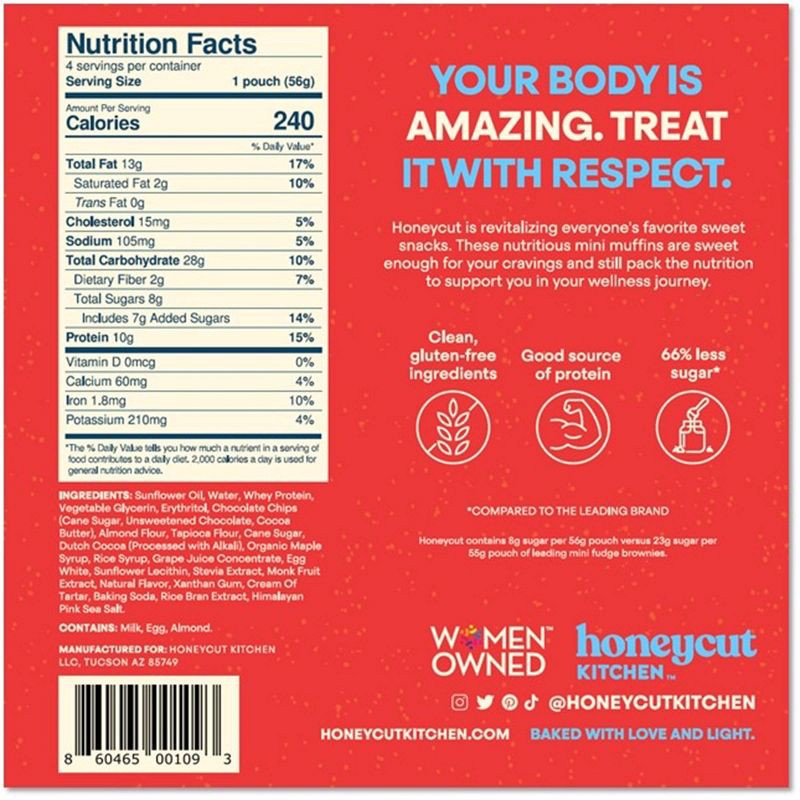 slide 2 of 5, Honeycut Kitchen Honeycut Gluten Free Double Chocolate Mini Muffins - 8oz/4ct, 4 ct; 8 oz