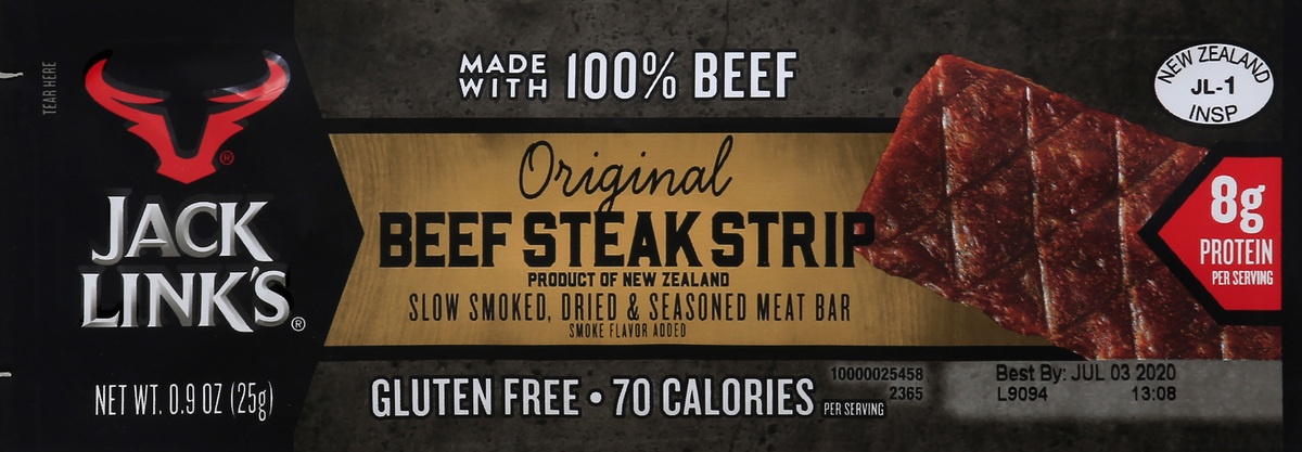 slide 4 of 7, Jack Link's Original Flavor Beef Strip, 0.9 oz