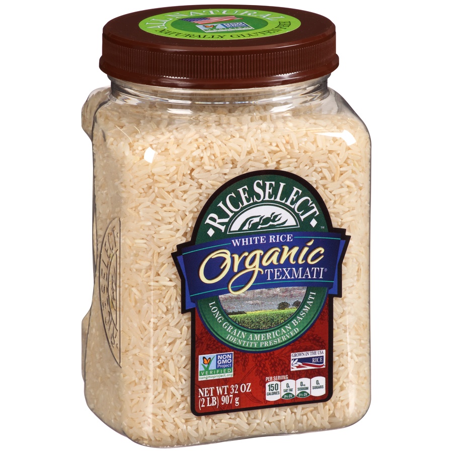 slide 2 of 8, RiceSelect Texmati Organic White Rice, 32 oz