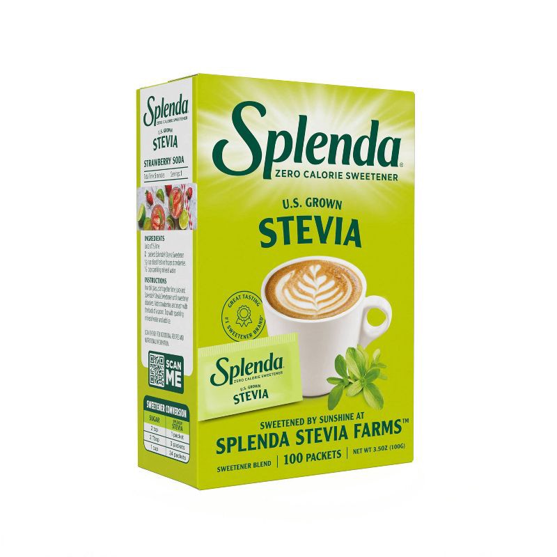 slide 3 of 4, Splenda Stevia Sweetener Packets - 100Ct / 3.5oz, 100 ct; 3.5 oz