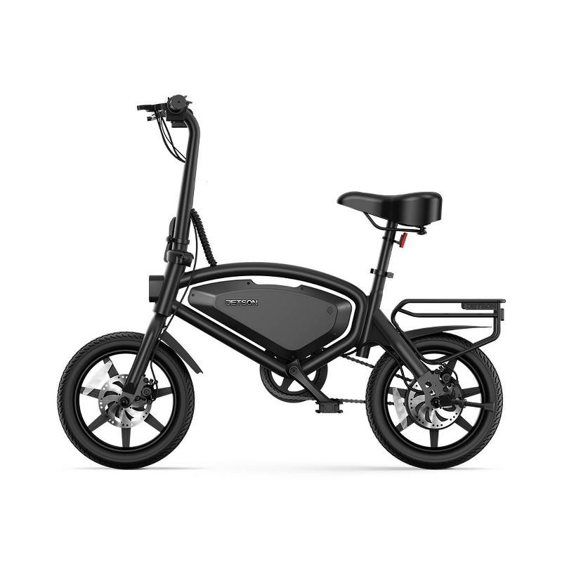 slide 1 of 9, Jetson Adult Axle X 12" Step-Over Electric Folding Bike - Black, 1 ct