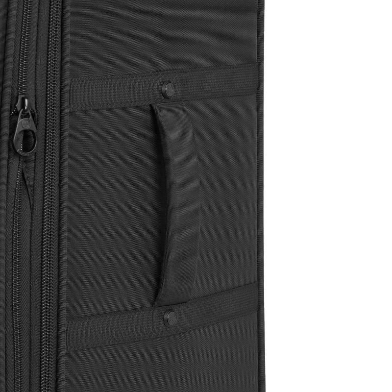 slide 3 of 14, SWISSGEAR Zurich Softside Large Checked Suitcase - Black: Tear-Resistant, Expandable, 1 ct