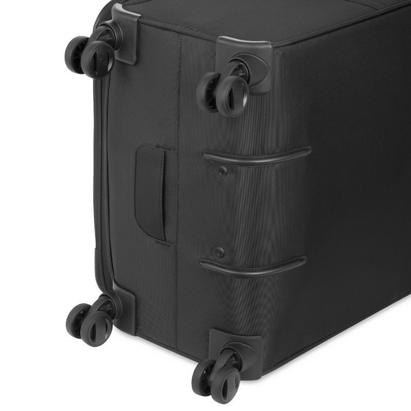 slide 13 of 14, SWISSGEAR Zurich Softside Large Checked Suitcase - Black: Tear-Resistant, Expandable, 1 ct