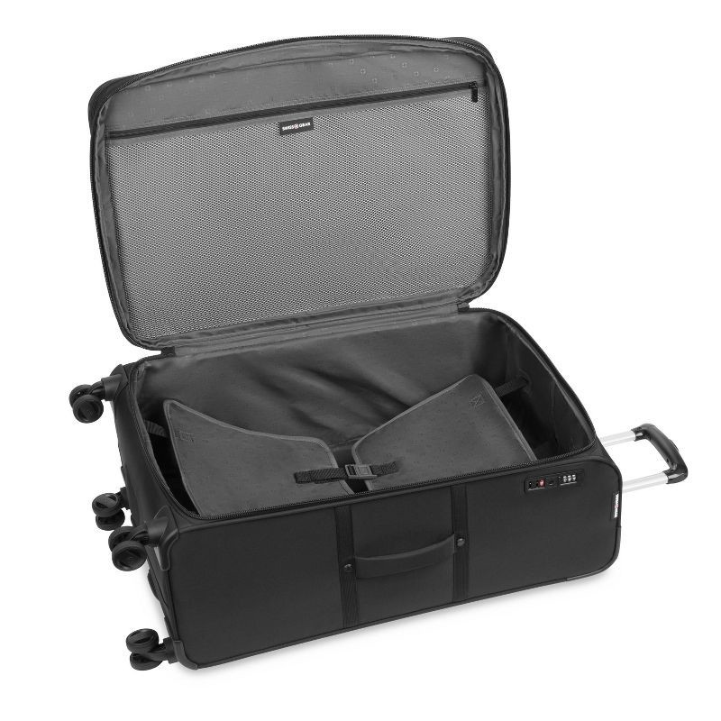 slide 14 of 14, SWISSGEAR Zurich Softside Large Checked Suitcase - Black: Tear-Resistant, Expandable, 1 ct