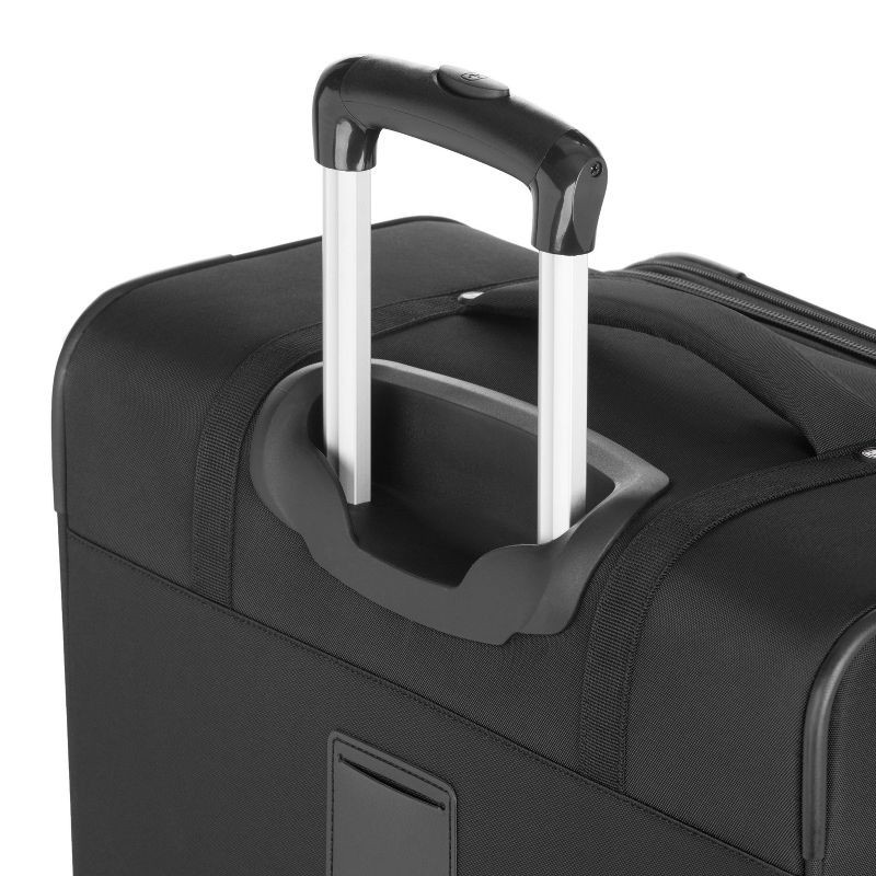 slide 8 of 14, SWISSGEAR Zurich Softside Large Checked Suitcase - Black: Tear-Resistant, Expandable, 1 ct