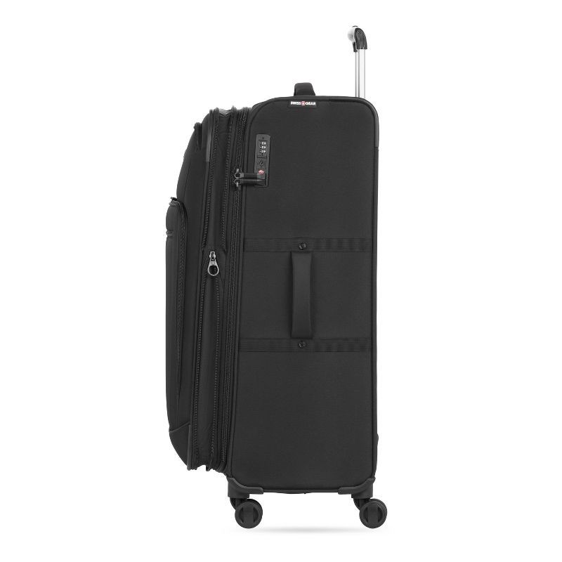 slide 10 of 14, SWISSGEAR Zurich Softside Large Checked Suitcase - Black: Tear-Resistant, Expandable, 1 ct