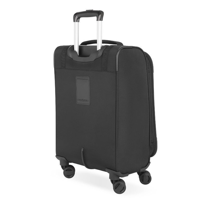 slide 2 of 14, SWISSGEAR Zurich Softside Carry On Suitcase - Black: Telescoping Handle, 8 Wheels, 1 ct