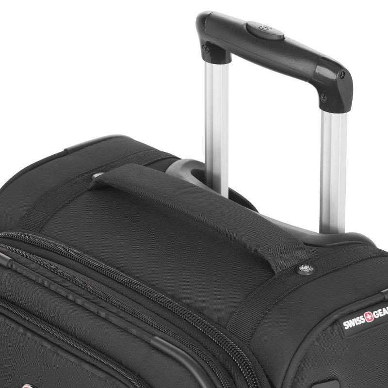 slide 9 of 14, SWISSGEAR Zurich Softside Carry On Suitcase - Black: Telescoping Handle, 8 Wheels, 1 ct