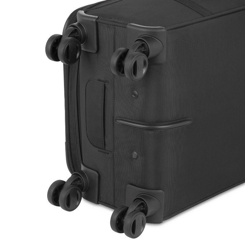 slide 11 of 14, SWISSGEAR Zurich Softside Carry On Suitcase - Black: Telescoping Handle, 8 Wheels, 1 ct
