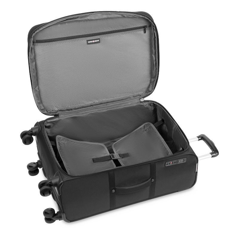 slide 14 of 14, SWISSGEAR Zurich Softside Medium Checked Suitcase - Black, 1 ct