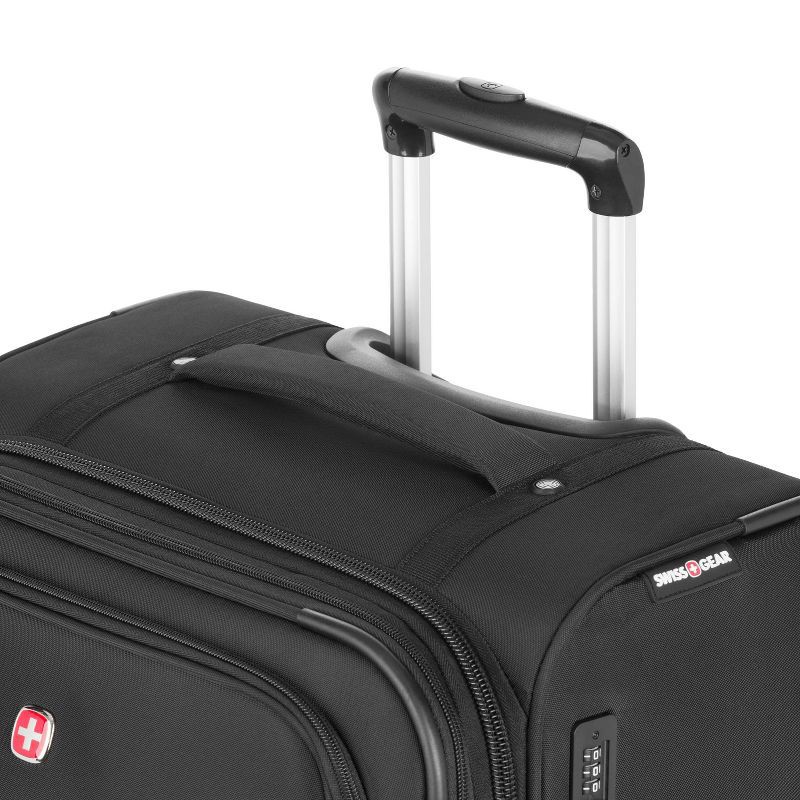 slide 9 of 14, SWISSGEAR Zurich Softside Medium Checked Suitcase - Black, 1 ct