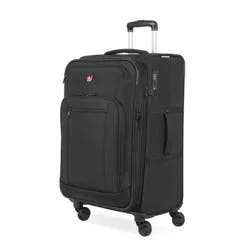 SWISSGEAR Zurich Softside Medium Checked Suitcase - Black