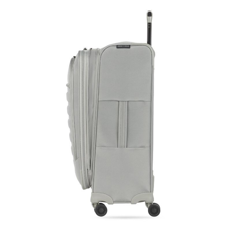 slide 5 of 12, SWISSGEAR Checklite Softside Medium Checked Suitcase - Gray, 1 ct
