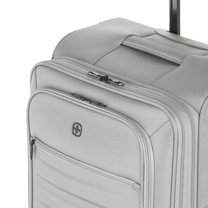 slide 7 of 12, SWISSGEAR Checklite Softside Medium Checked Suitcase - Gray, 1 ct