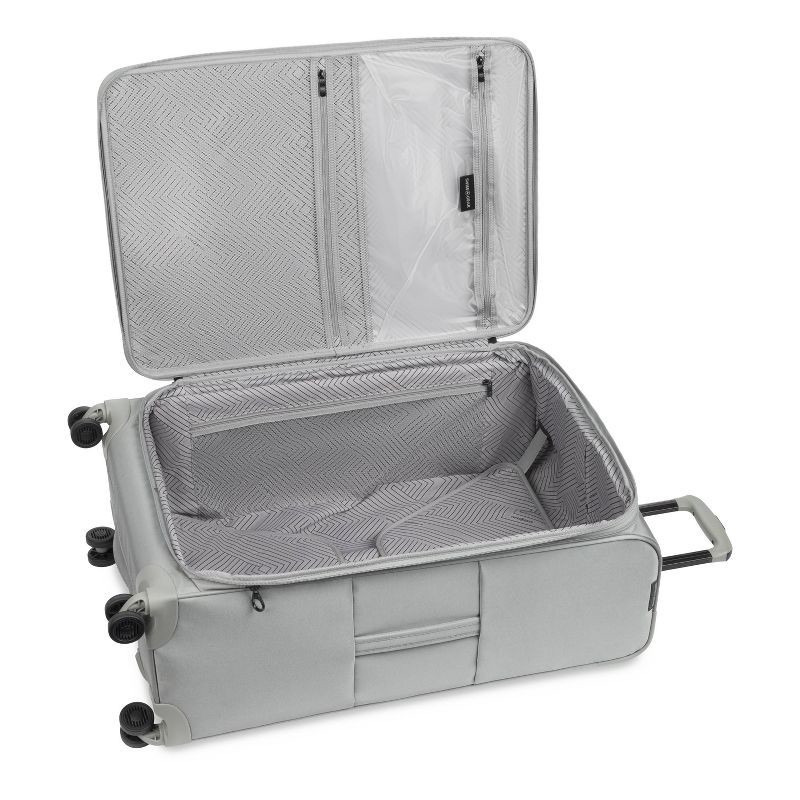 slide 12 of 12, SWISSGEAR Checklite Softside Large Checked Suitcase - Gray: Tear-Resistant, 8 Wheels, 1 ct