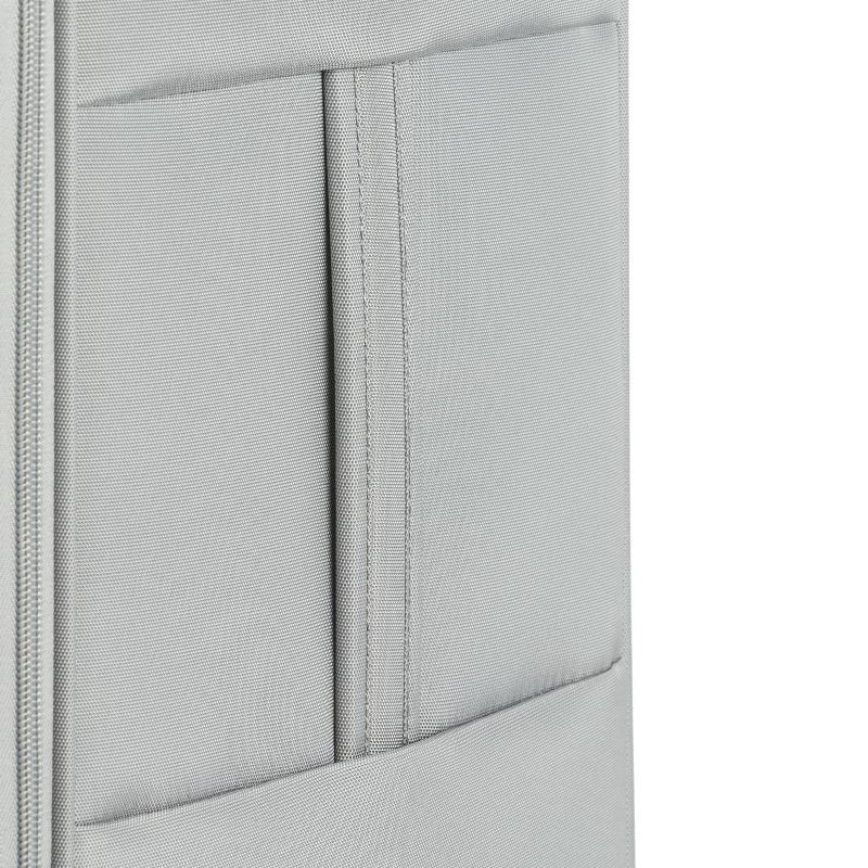 slide 6 of 12, SWISSGEAR Checklite Softside Large Checked Suitcase - Gray: Tear-Resistant, 8 Wheels, 1 ct