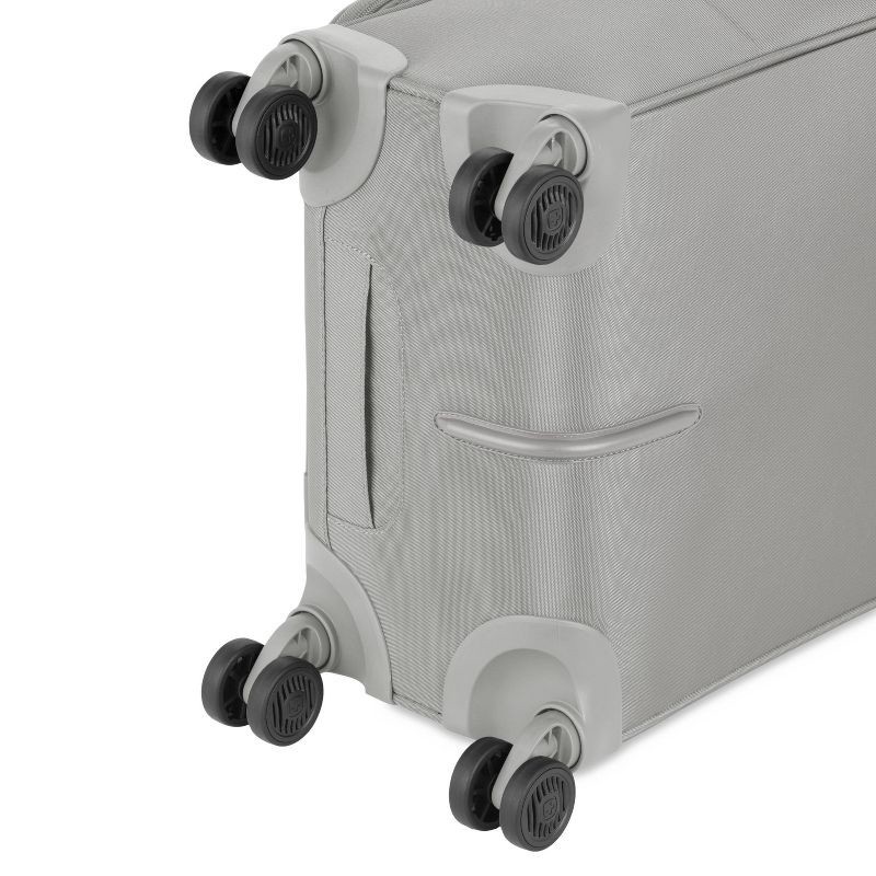 slide 12 of 12, SWISSGEAR Checklite Softside Carry On Suitcase - Gray: 8 Wheels, Expandable, Tear-Resistant, 1 ct