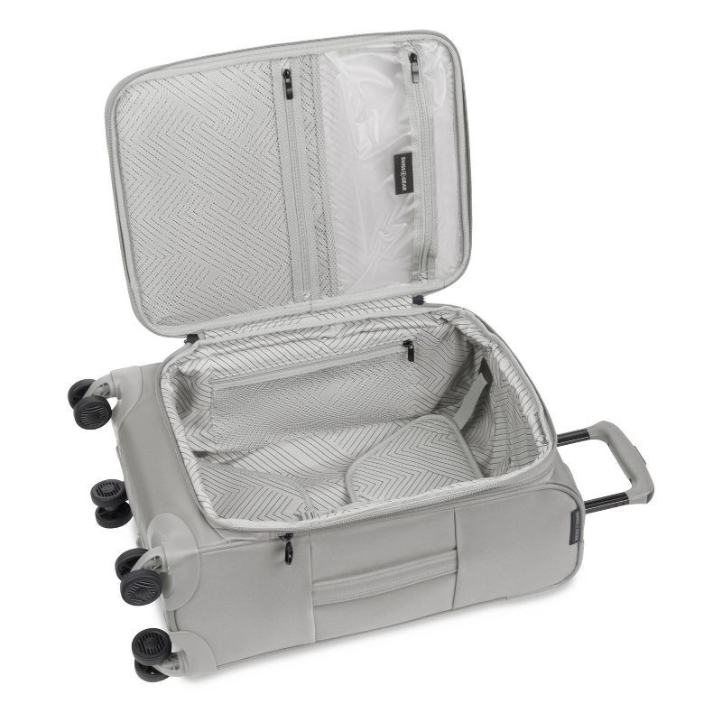 slide 9 of 12, SWISSGEAR Checklite Softside Carry On Suitcase - Gray: 8 Wheels, Expandable, Tear-Resistant, 1 ct