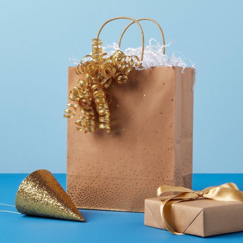 slide 2 of 3, Fabric Curl Swirl Gold Metallic - Spritz™, 1 ct