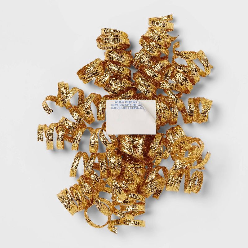 slide 3 of 3, Fabric Curl Swirl Gold Metallic - Spritz™, 1 ct