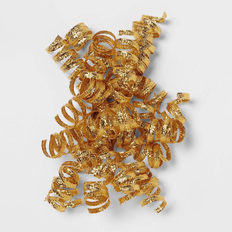 slide 1 of 3, Fabric Curl Swirl Gold Metallic - Spritz™, 1 ct