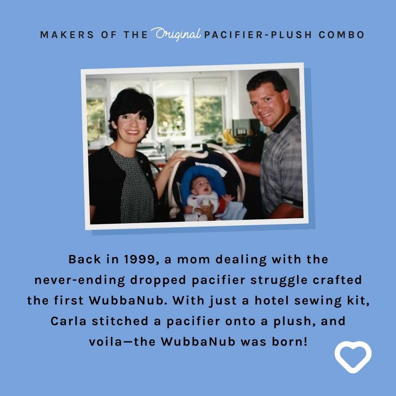 slide 5 of 7, WubbaNub Baby Bullseye Soft Plush Toy Lovey, 1 ct