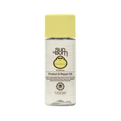 Sun Bum Revitalizing Protect & Repair Oil Serum Heat Protector - 1.7 fl oz: Damage Repair, All Hair Types, Scented