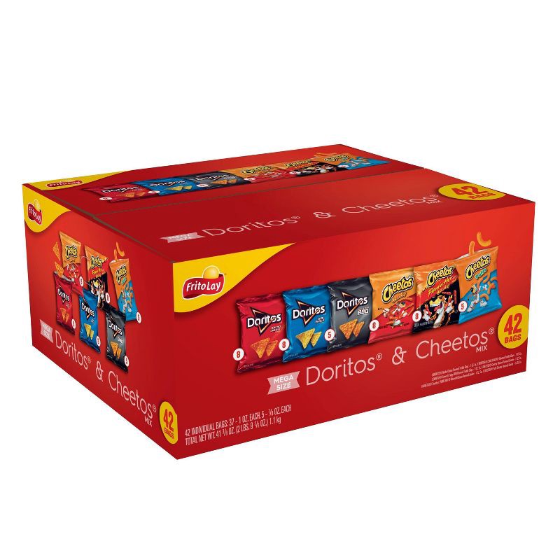 slide 3 of 13, Frito-Lay Frito Lay Variety Pack Doritos & Cheetos Mix - 42ct, 41.375 oz, 42 ct