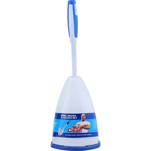 slide 1 of 1, Mr. Clean Bowl Brush & Caddy, 1 ct