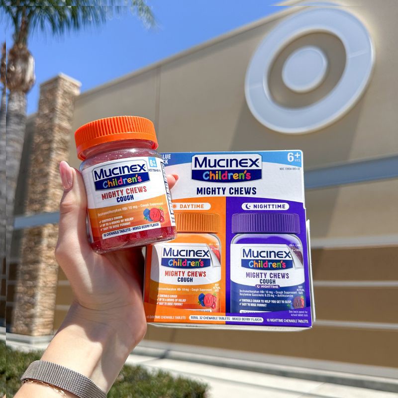 slide 9 of 11, Mucinex Children's Cough Mighty Chews - Day/Night Combo - 32ct, 32 ct