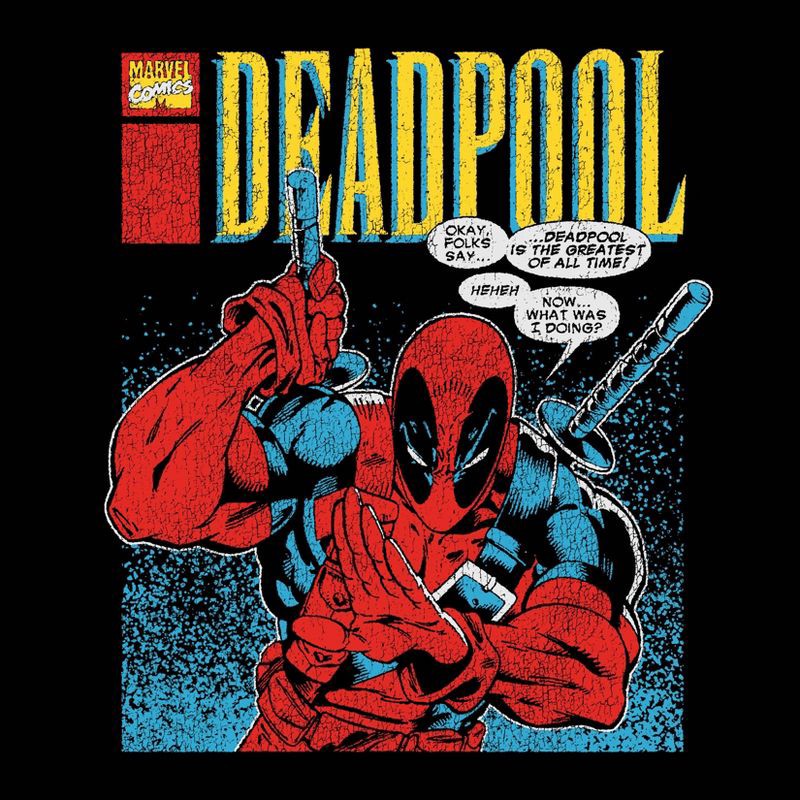 slide 3 of 3, Men's Deadpool Classic Short Sleeve Graphic T-Shirt - Black XXL, 1 ct