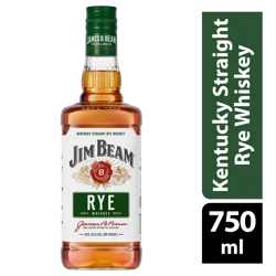 Jim Beam Kentucky Straight Rye Whiskey 750 ml