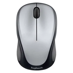 Logitech M317 Mouse - Silver: Wireless USB-A, Near Field Communication, Soft-Touch Grips