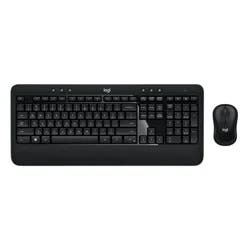 Logitech Advanced Keyboard and Mouse Combo Desktop - Black: Ergonomic Design, USB-A Connection